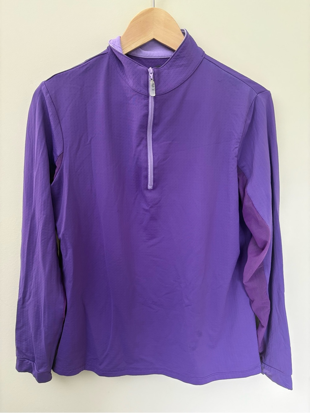 EIS Equestrian Cool Sun Shirt Purple Size Large 1/4 Zip Pullover